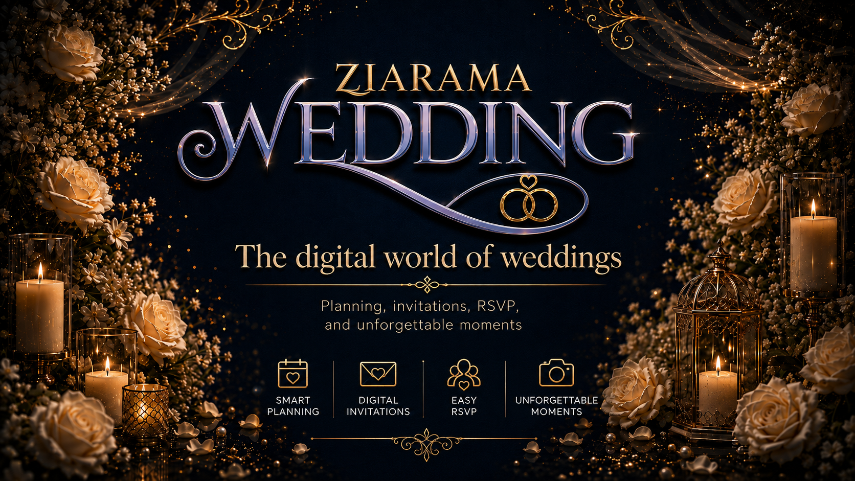 Ziarama Wedding brings invitations, guests, planning and immersive venues into one digital journey